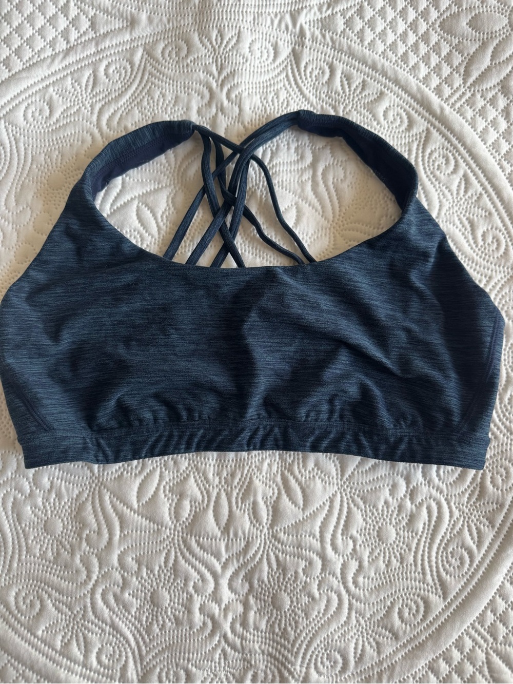 VS Women's Seamless Strappy Sports Bra - Navy